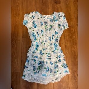 LoveShackFancy Natasha Floral Mini Dress